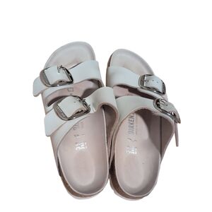 Birkenstock Arizona Big Buckle - White Oiled Leather